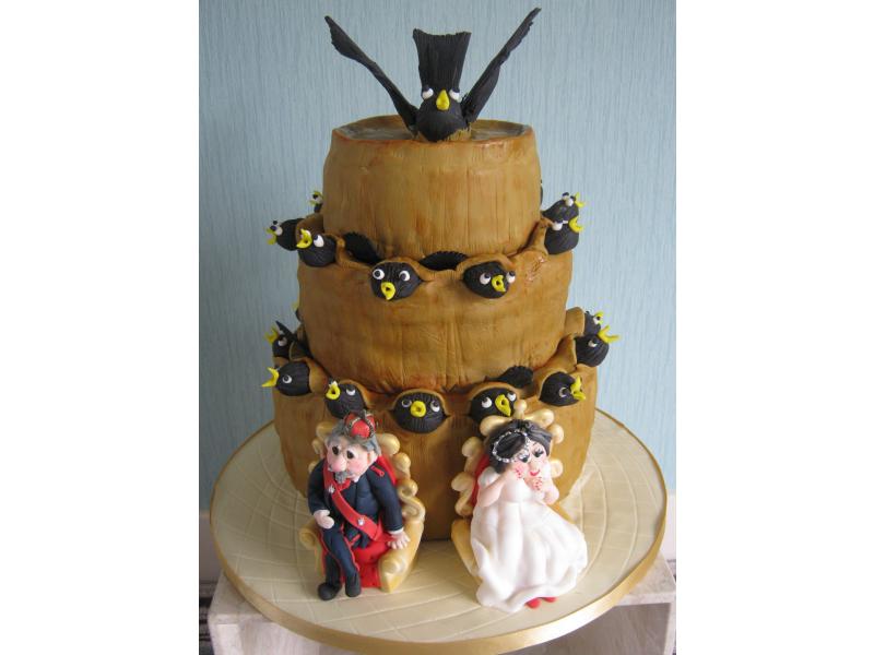 Wedding Cake for couple in Newcastle quirky in fruit cake and sponge cakes