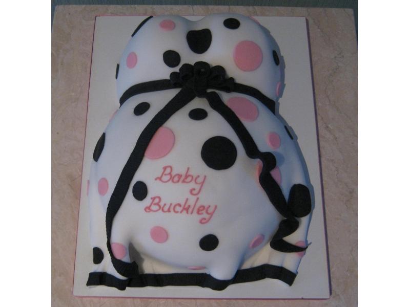 Baby Shower Cake for Baby Buckley from Poulton made from chocolate sponge