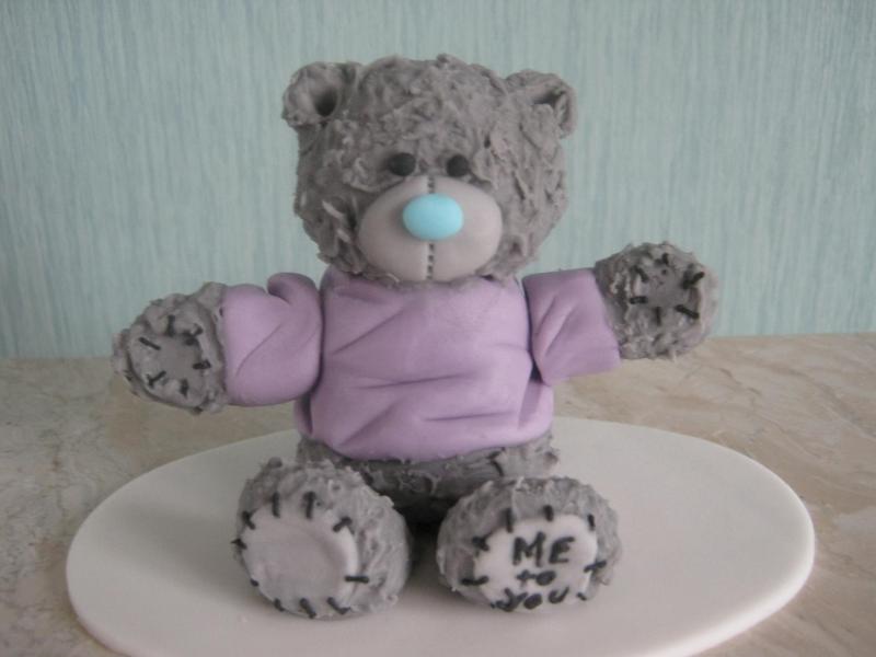 Tatty Bear demonstration piece in sugapaste for cake enthusiasts in Bispham