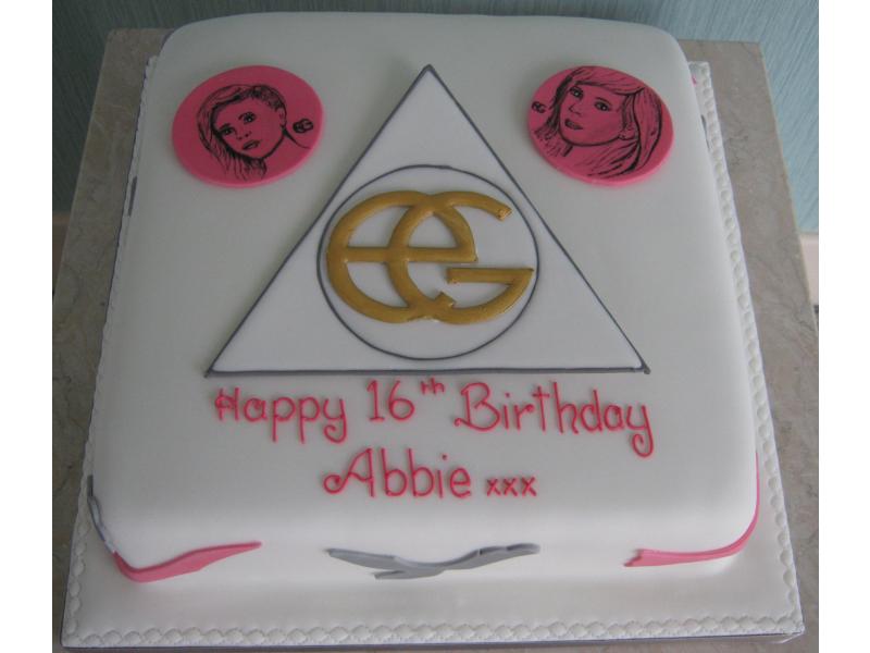 Ellie Goulding themed cake for abbie's 16th birthday in Thornton made from chocolate sponge