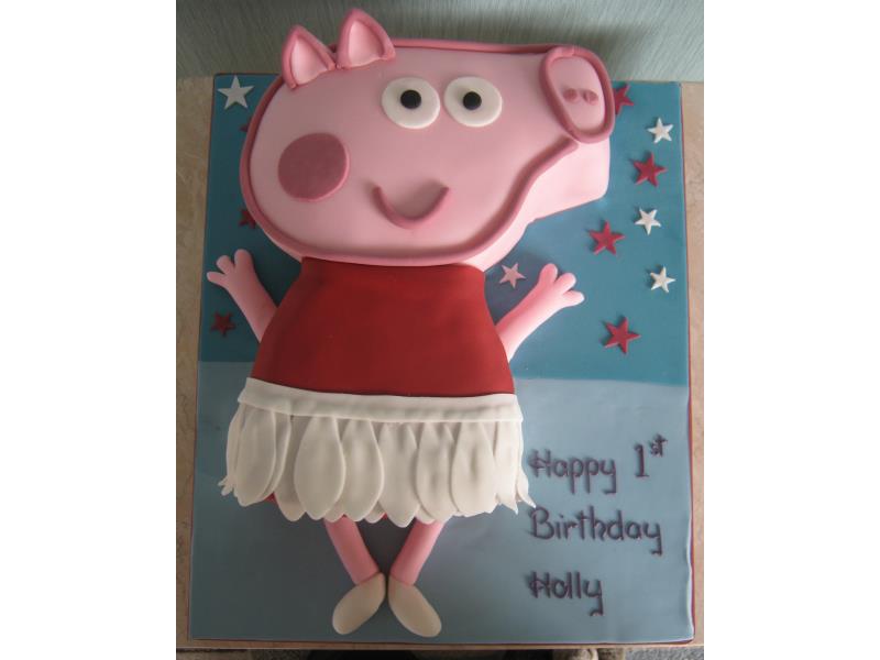 Peppa Pig ballerina in plain sponge for Holly in #Lytham