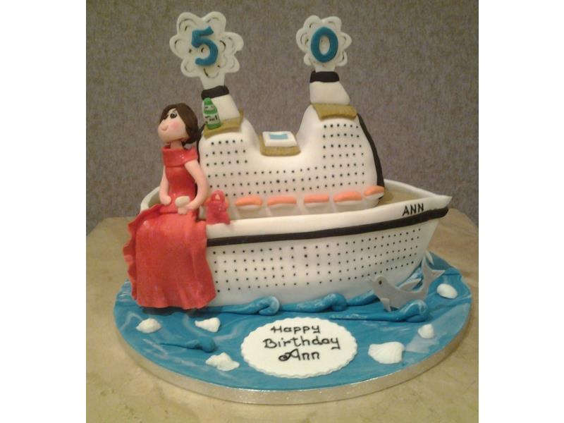 D Cruise ship in vanilla sponge for Ann in St Annes