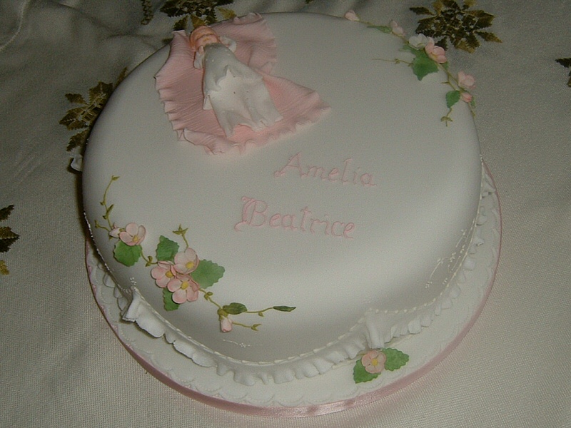 Amelia - Christening cake for Amelia, Lancaster