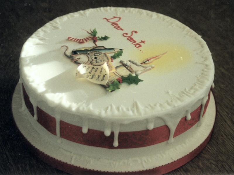 Dear Santa - Christmas cake for Jake and family, Lytham