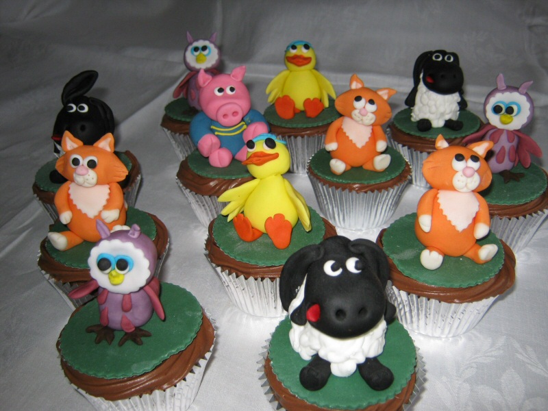 Timmy Time - Timmy Time cup cakes for Sue of St Annes.