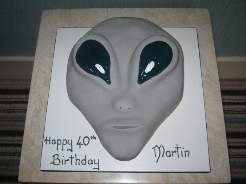 Alien - 3D alien themed cake for a 40th birthday for Martin of Blackpool.