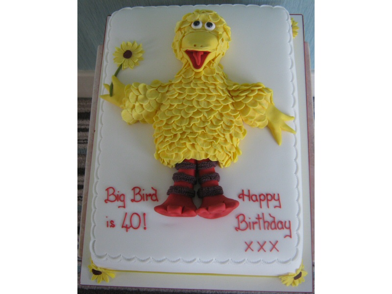 Big Bird - Sesame Street cake for Big Bird (aka Sandra) of Lytham.