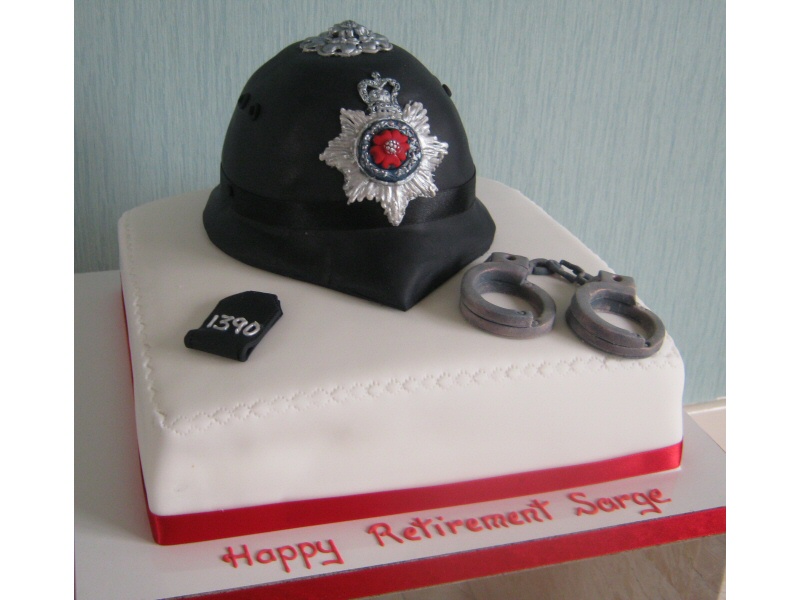 Police Helmet - Cake for Jeff of St Annes to celebrate his retirement from the police force.